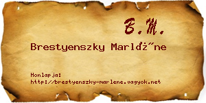 Brestyenszky Marléne névjegykártya